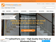 Tablet Screenshot of cheapstairparts.com